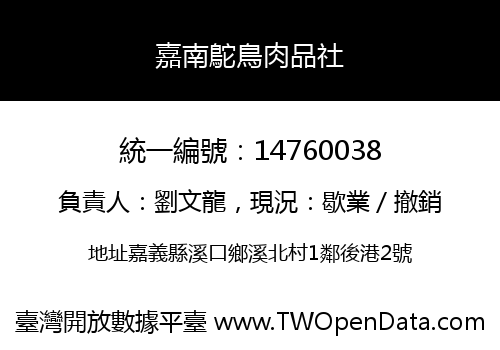 嘉南鴕鳥肉品社