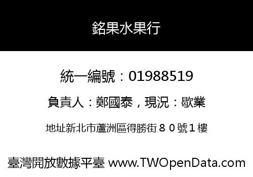 銘果水果行