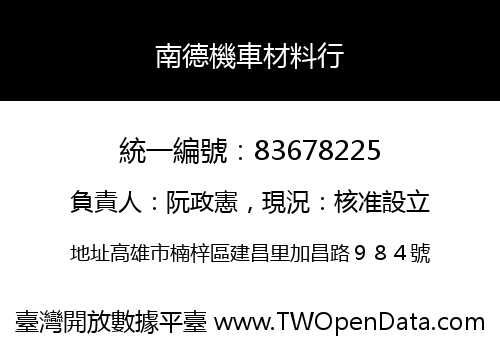 南德機車材料行