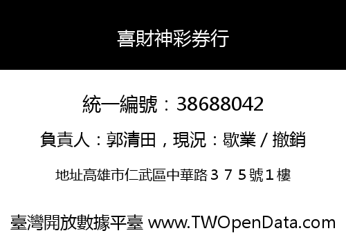 喜財神彩券行