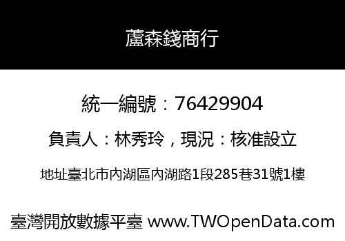 蘆森錢商行