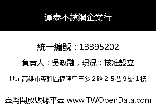 運泰不銹鋼企業行