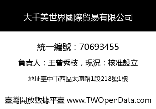 大千美世界國際貿易有限公司