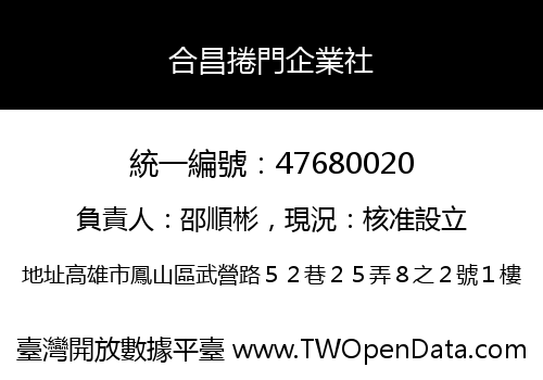 合昌捲門企業社