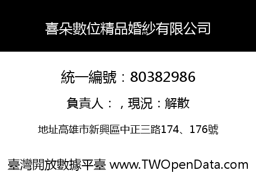 喜朵數位精品婚紗有限公司