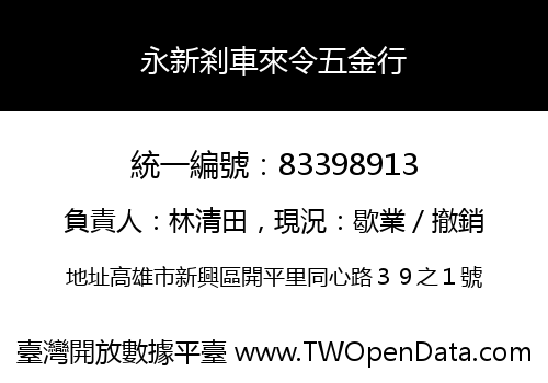 永新剎車來令五金行