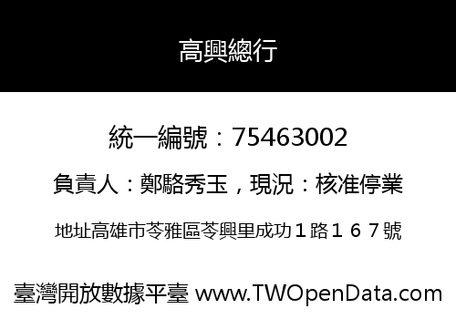高興總行