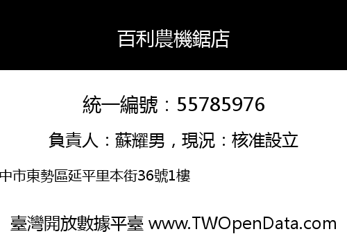 百利農機鋸店