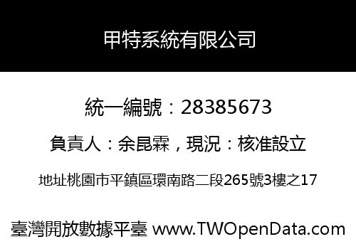 甲特系統有限公司