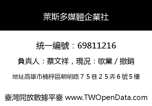 萊斯多媒體企業社