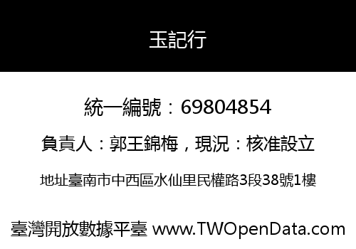 玉記行