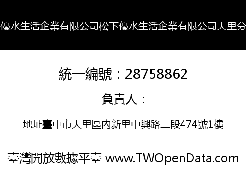 松下優水生活企業有限公司松下優水生活企業有限公司大里分公司