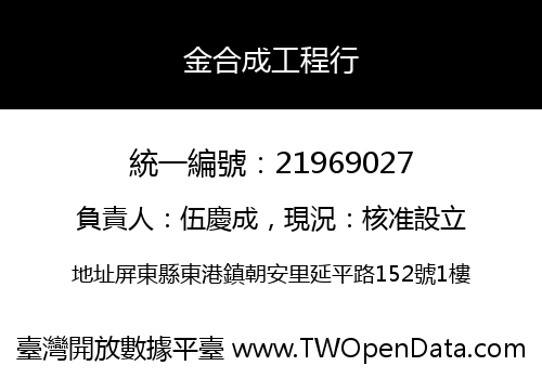 金合成工程行