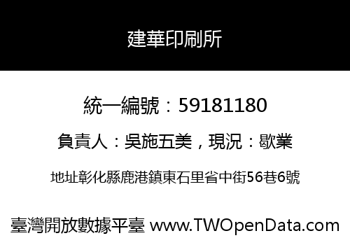 建華印刷所