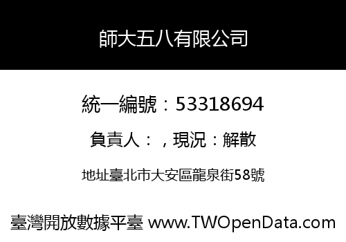 師大五八有限公司