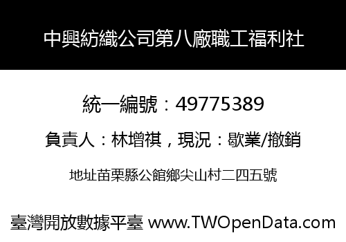 中興紡織公司第八廠職工福利社
