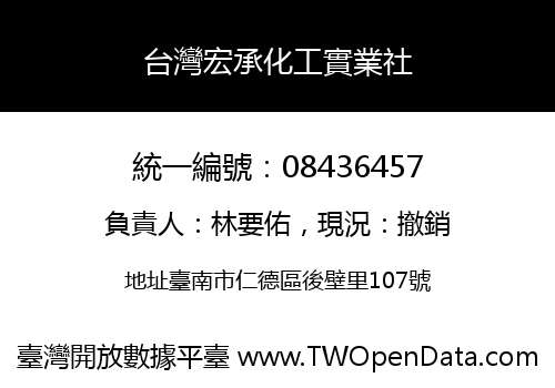 台灣宏承化工實業社