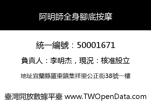 阿明師全身腳底按摩