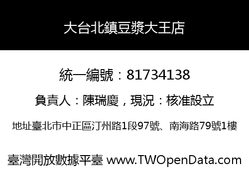大台北鎮豆漿大王店