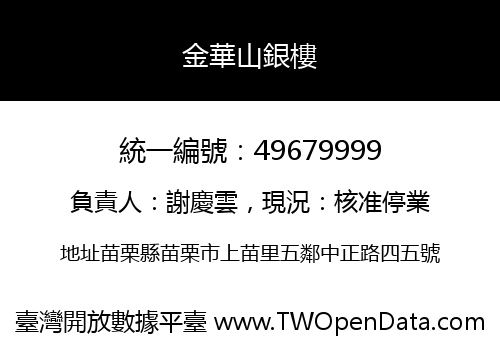 金華山銀樓