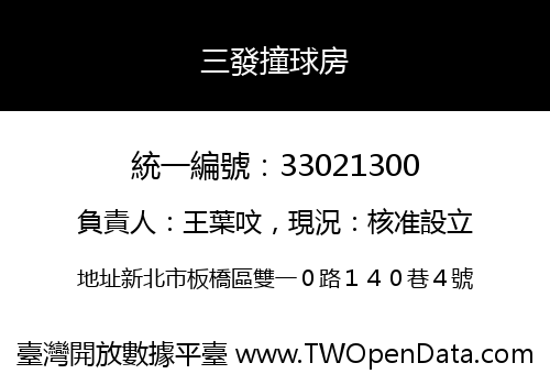 三發撞球房