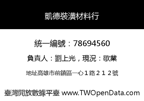 凱德裝潢材料行