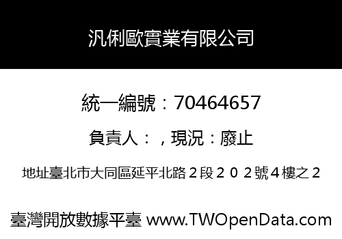 汎俐歐實業有限公司