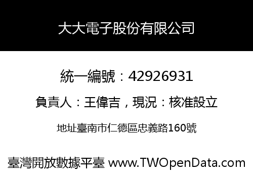 大大電子股份有限公司