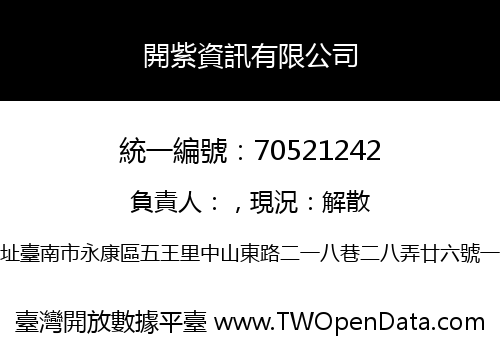 開紫資訊有限公司