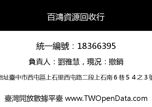 百鴻資源回收行