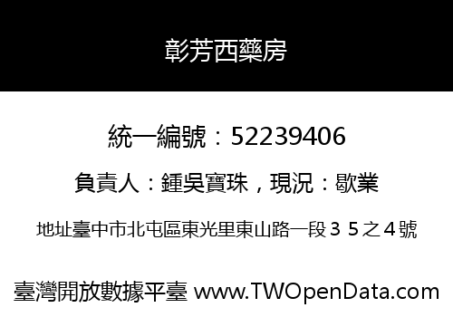 彰芳西藥房