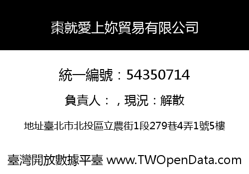 棗就愛上妳貿易有限公司