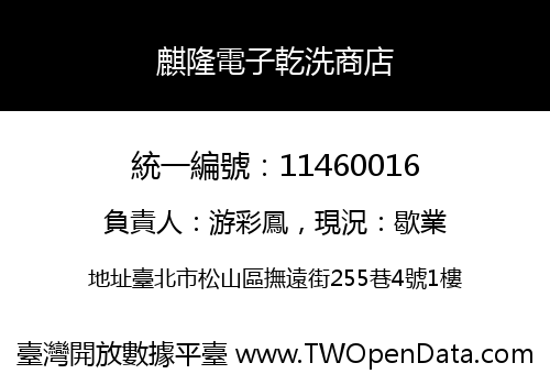 麒隆電子乾洗商店
