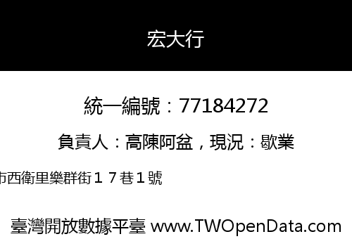 宏大行