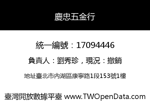 慶忠五金行