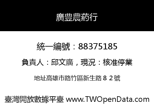廣豊農葯行