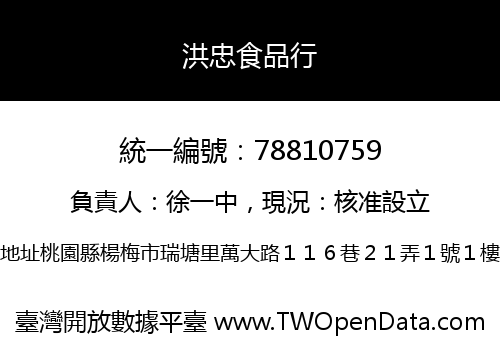 洪忠食品行