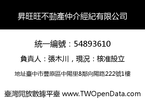 昇旺旺不動產仲介經紀有限公司