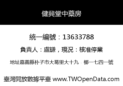 健興堂中藥房