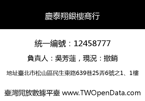 慶泰翔銀樓商行