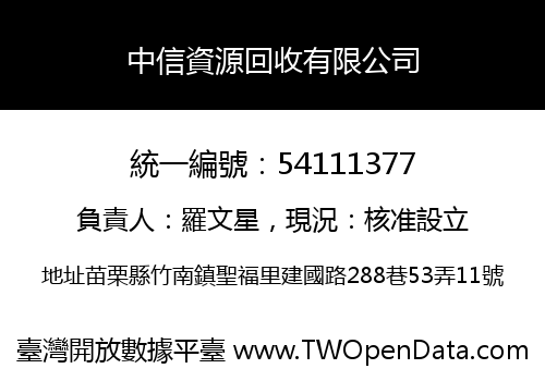 中信資源回收有限公司