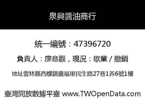 泉興醬油商行