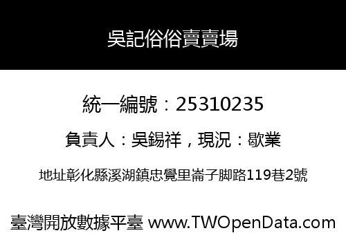 吳記俗俗賣賣場