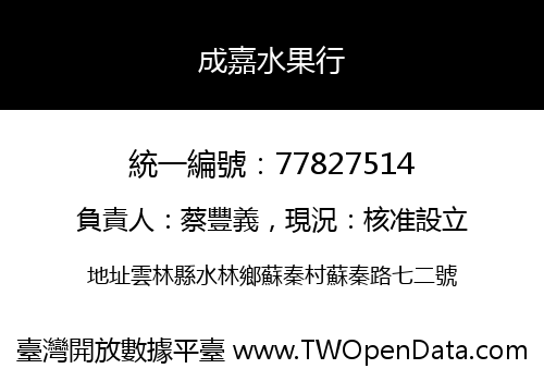 成嘉水果行