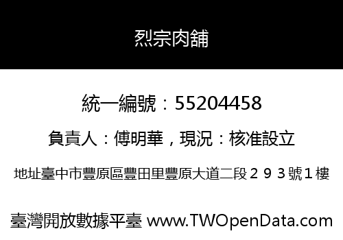 烈宗肉舖