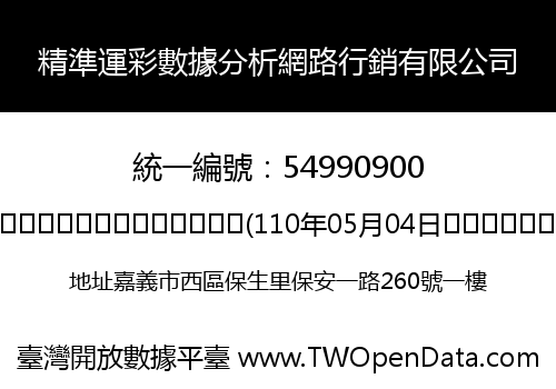 精準運彩數據分析網路行銷有限公司