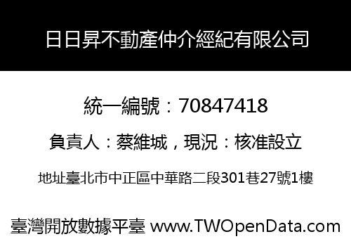 日日昇不動產仲介經紀有限公司