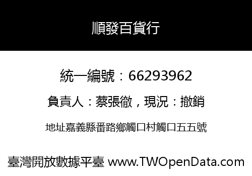 順發百貨行