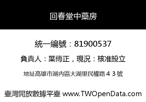 回春堂中藥房