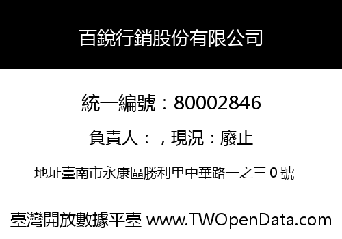 百銳行銷股份有限公司